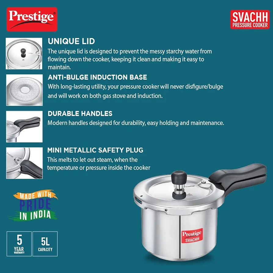 PRESTIGE 5LTR 10726 COOKER ALU PRESTIGE 5LTR 10726 COOKER ALU